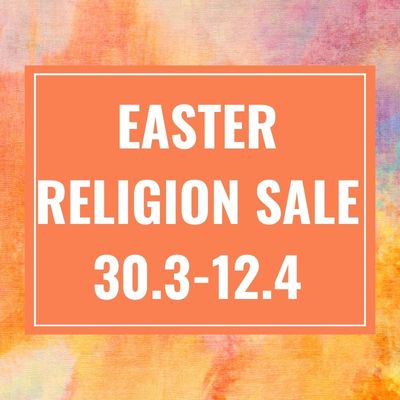 Easter religion sale.