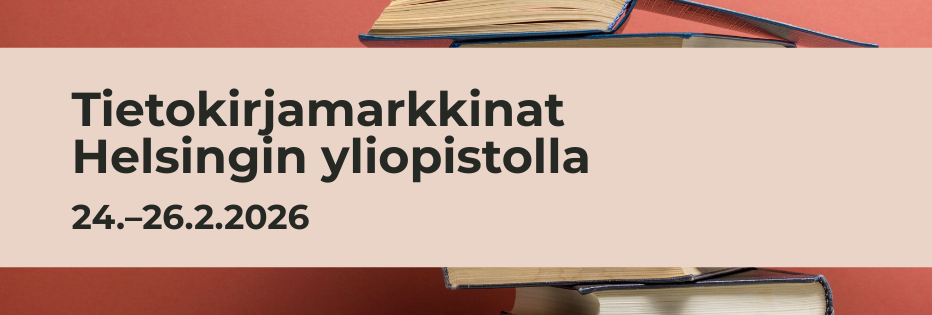 Kirjamarkkinat Helsingin yliopistolla.