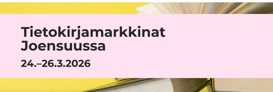 Tietokirjamarkkinat It&auml;-Suomen yliopistolla.