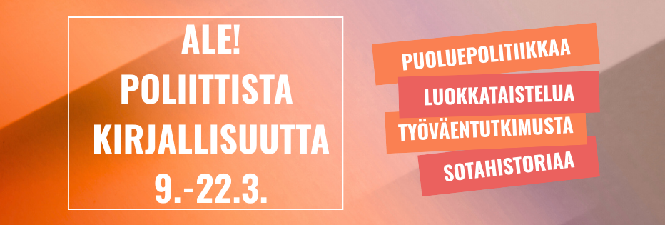 Poliittista kirjallisuutta -teksti.