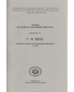 Studies in classical and modern philology