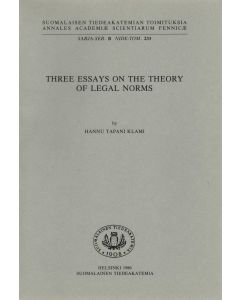 Three essays on the theory of legal norms