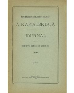 Suomalais-Ugrilaisen Seuran Aikakauskirja 21