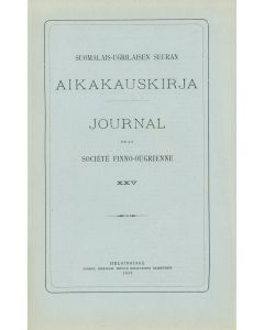Suomalais-Ugrilaisen Seuran Aikakauskirja 25