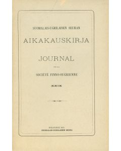 Suomalais-Ugrilaisen Seuran Aikakauskirja 29