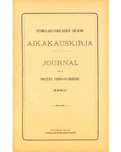 Suomalais-Ugrilaisen Seuran Aikakauskirja 32