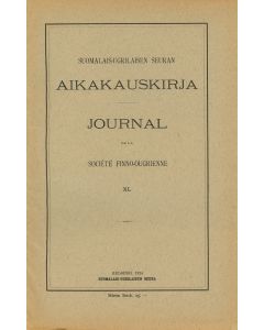 Suomalais-Ugrilaisen Seuran Aikakauskirja 40