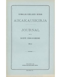 Suomalais-Ugrilaisen Seuran Aikakauskirja 41