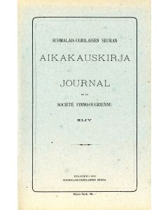 Suomalais-Ugrilaisen Seuran Aikakauskirja 44