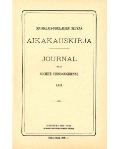 Suomalais-Ugrilaisen Seuran Aikakauskirja 53