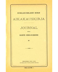 Suomalais-Ugrilaisen Seuran Aikakauskirja 57