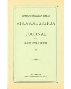 Suomalais-Ugrilaisen Seuran Aikakauskirja 69