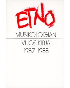 Etnomusikologian vuosikirja 2 / 1987-1988