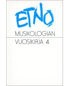 Etnomusikologian vuosikirja 4 / 1991-1992