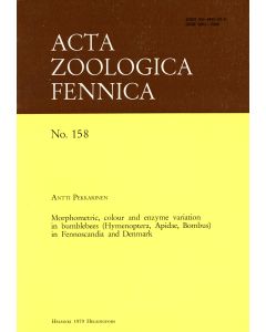 Morphometric, Colour and Enzyme Variation in Bumblebees (Hymenoptera, Apidae, Bombus) in Fennoscandia and Denmark