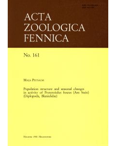 Population Structure and Seasonal Changes in Activity of Proteroiulus Fuscus (Am Stein) (Diplopoda, Blaniulidae)