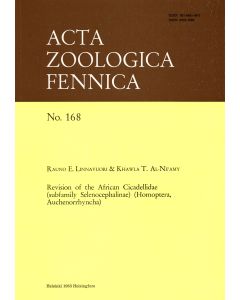 Revison of the African Cicadellidae (Subfamily Selenocephalinae) (Homoptera, Auchenorrhyncha)