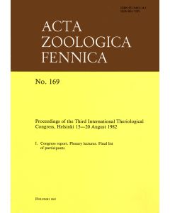Proceedings of the Third International Theriologigical Congress, Helsinki 15-20 August 1982
