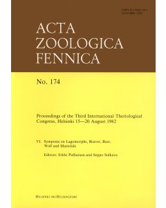 Proceedings of the Third International Theriologigical Congress, Helsinki 15-20 August 1982
