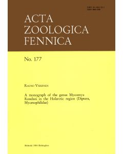 Monograph of the Genus Mycomya Rondani in the Holarctic Region (Diptera, Mycetophilidae)