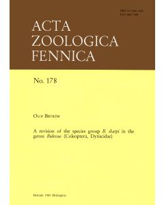 Revision of the Species Group B. Sharpi in the Genus Bidessus (Coleoptera, Dytiscidae)