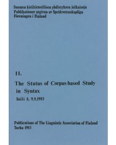 Status of Corpus-based Study in Syntax