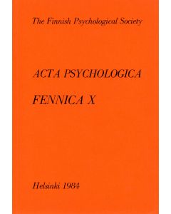 Acta Psychologica Fennica 10