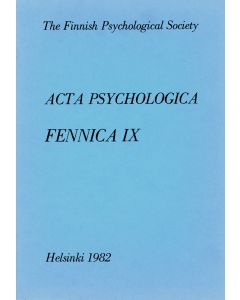 Acta Psychologica Fennica 9