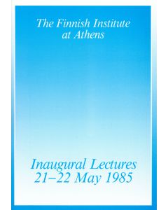 Inaugural lectures 21–22 May 1985