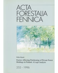 Factors Affecting Partitioning of Private Forest Holdings in Finland. A Logit Analysis