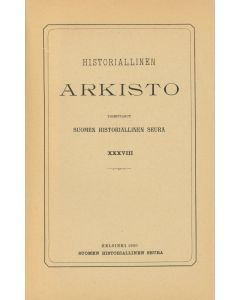 Historiallinen Arkisto 38