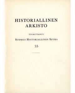 Historiallinen Arkisto 55