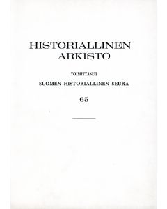 Historiallinen Arkisto 65