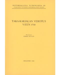 Taka-Karjalan verotus vuoteen 1710