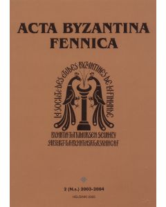 Acta Byzantina Fennica 2 (N.s.)