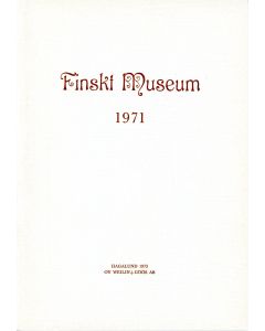 Finskt Museum 1971
