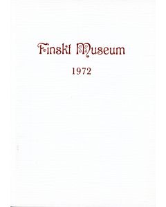 Finskt Museum 1972