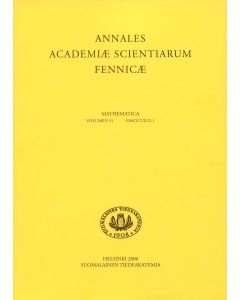 Annales Academiae Scientiarum Fennicae. Mathematica 31:1