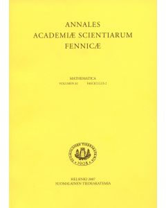 Annales Academiae Scientiarum Fennicae. Mathematica 32:2