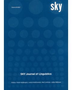 SKY Journal of Linguistics 20