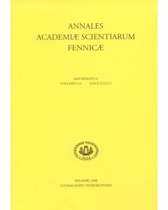 Annales Academiae Scientiarum Fennicae. Mathematica 33:2