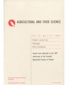 Agricultural and Food Science 2009:3-4