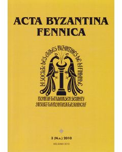 Acta Byzantina Fennica Vol. 3 (N. s.)