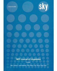 SKY Journal of Linguistics 22