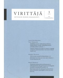 Virittäjä 2011:1