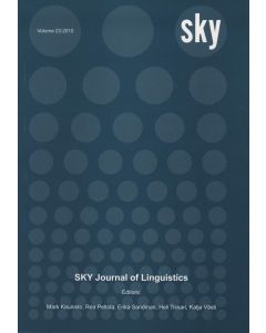 SKY Journal of Linguistics 23