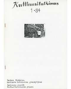 Kulttuurintutkimus 1984:1