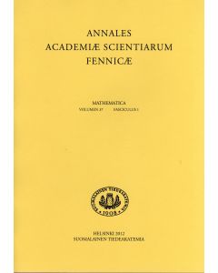 Annales Academiae Scientiarum Fennicae. Mathematica 37:1