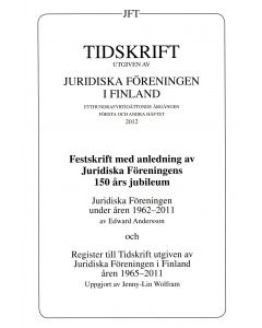 Tidskrift utgiven av Juridiska Föreningen i Finland 2012:1-2