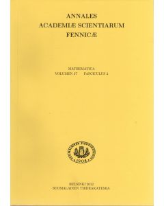 Annales Academiae Scientiarum Fennicae. Mathematica 37:2